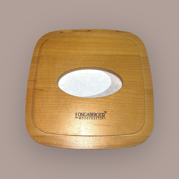 Vintage Longaberger Tissue Box Holder Basket - Picture 10 of 15